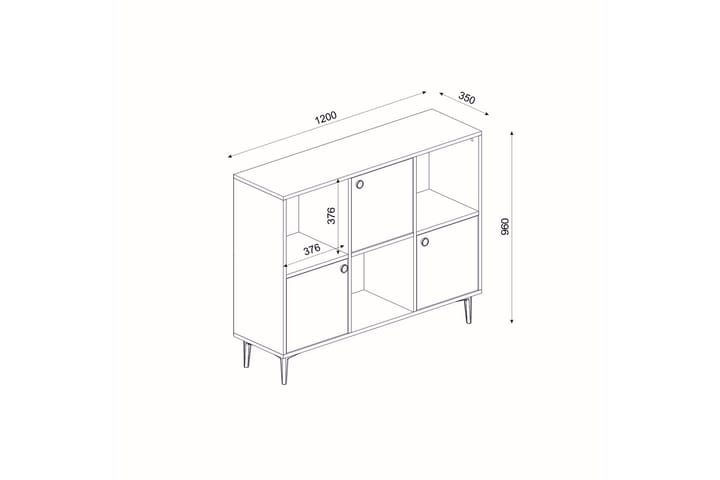 Konsollbord Pariona 120 cm - Vit - Möbler - Bord & matgrupp - Avlastningsbord & sidobord