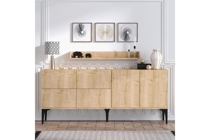 Konsollbord Starza 180 cm - Blå/Natur - Möbler - Bord & matgrupp - Avlastningsbord & sidobord - Konsolbord & hallbord