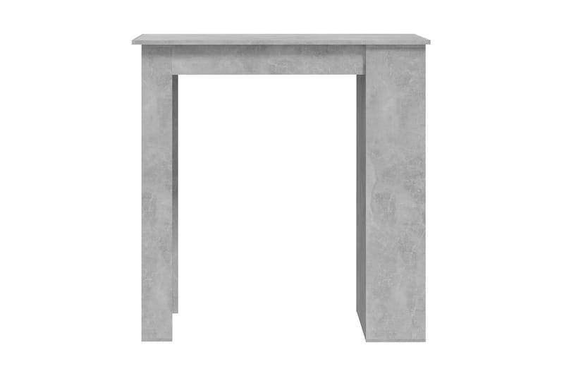 Barbord med förvaringshyllor betonggrå 102x50x103,5 cm spåns - Grå - Möbler - Bord & matgrupp - Barbord & ståbord