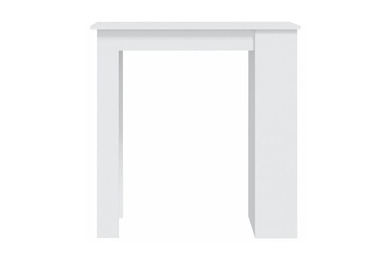 Barbord med förvaringshyllor vit 102x50x103,5 cm spånskiva - Vit - Möbler - Bord & matgrupp - Barbord & ståbord
