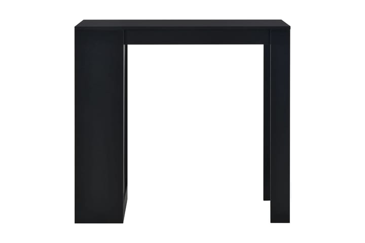 Barbord med hylla svart 110x50x103 cm