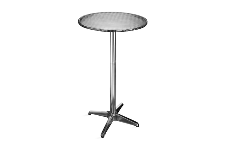 HI Hopfällbart cafébord/barbord i aluminium runt 60x60x(58-1 - Silver - Möbler - Bord & matgrupp - Barbord & ståbord