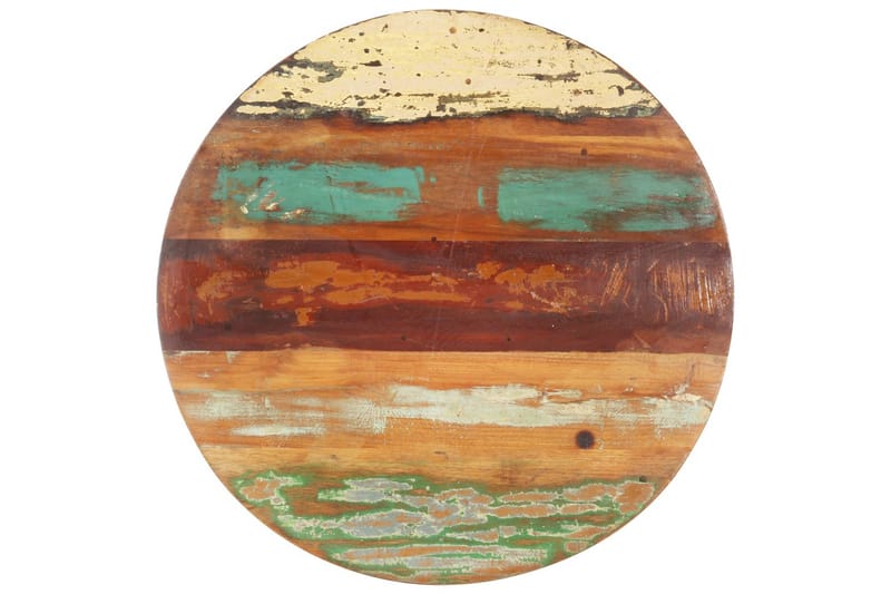 Rund bordsskiva 50 cm 15-16 mm massivt återvunnet trä - Flerfärgad - Möbler - Bord & matgrupp - Bordstillbehör - Illäggsskiva