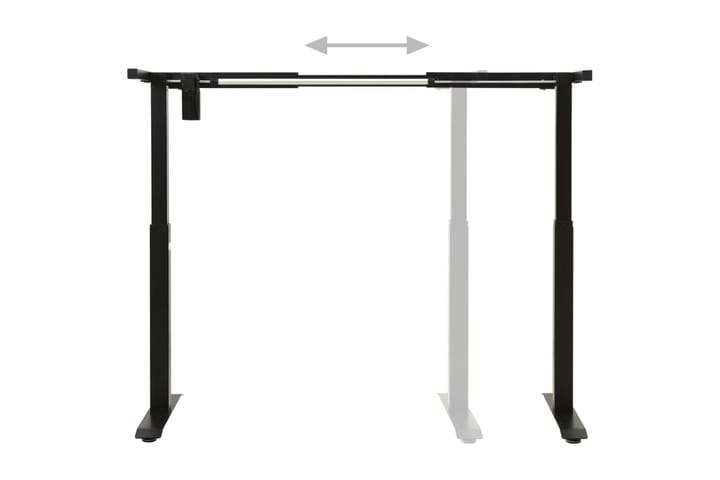 Justerbar skrivbordsram med en motor svart - Svart - Möbler - Bord & matgrupp - Bordstillbehör - Underrede bord
