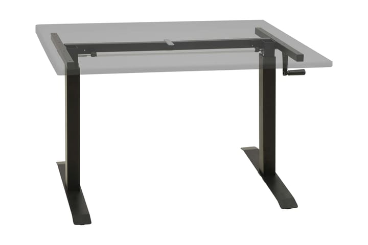 Justerbar skrivbordsram med vev manuell svart - Svart - Möbler - Bord & matgrupp - Bordstillbehör - Underrede bord