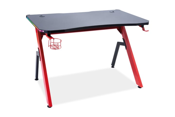 Gamingbord Coliseo 116 cm - Röd/Svart - Möbler - Bord & matgrupp - Kontorsbord - Gamingbord