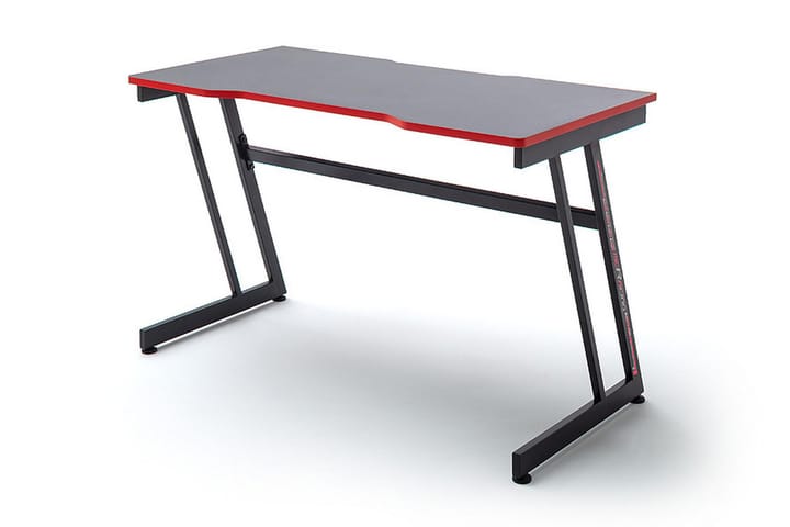 Gamingbord Fother 120 cm - Svart/Röd - Möbler - Bord & matgrupp - Kontorsbord - Gamingbord