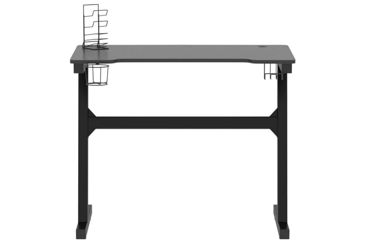 Gamingskrivbord LED med Z-formade ben svart 90x60x75 cm - Svart - Möbler - Bord & matgrupp - Kontorsbord - Gamingbord