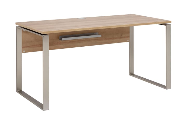Hörnskrivbord Birkenfeld 150 cm - Brun|Borstad Nickel - Möbler - Bord & matgrupp - Kontorsbord - Skrivbord - Hörnskrivbord