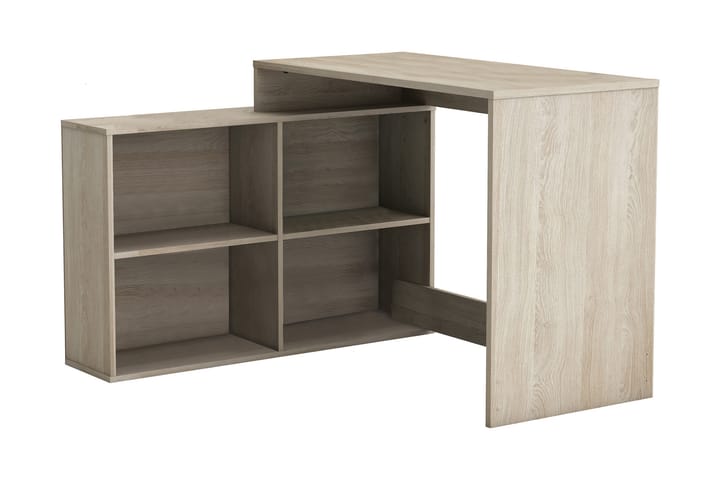 Hörnskrivbord Corner 112 cm med Förvaring Hyllor - Ek - Möbler - Bord & matgrupp - Kontorsbord - Skrivbord - Hörnskrivbord