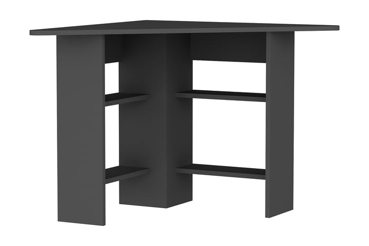 Hörnskrivbord Cornera 80 cm med Förvaring Hyllor - Antracit - Möbler - Bord & matgrupp - Kontorsbord - Skrivbord - Hörnskrivbord