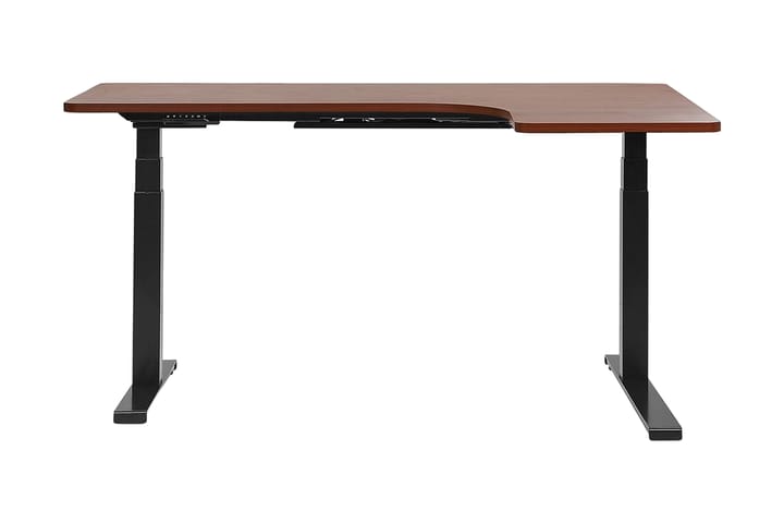 Hörnskrivbord Hengrove 160 cm Höger Elektriskt Justerbart - Trä/Natur - Möbler - Bord & matgrupp - Kontorsbord - Skrivbord - Hörnskrivbord