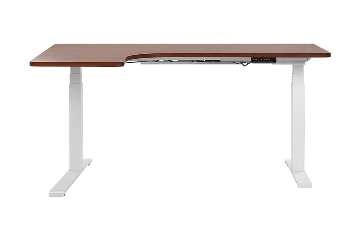 Hörnskrivbord Hengrove 160 cm Vänster Elektriskt Justerbart - Trä/natur - Möbler - Bord & matgrupp - Kontorsbord - Skrivbord - Hörnskrivbord