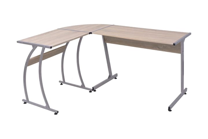 Hörnskrivbord L-formad ek - Brun - Möbler - Bord & matgrupp - Kontorsbord - Skrivbord - Hörnskrivbord