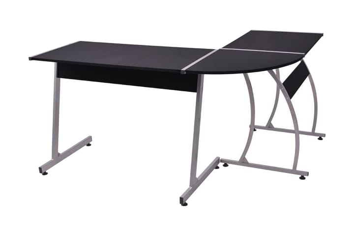 Hörnskrivbord L-formad svart - Svart - Möbler - Bord & matgrupp - Kontorsbord - Skrivbord - Hörnskrivbord
