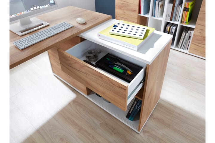 Hörnskrivbord Lioni 120 cm - Vit|ek - Möbler - Bord & matgrupp - Kontorsbord - Skrivbord - Hörnskrivbord