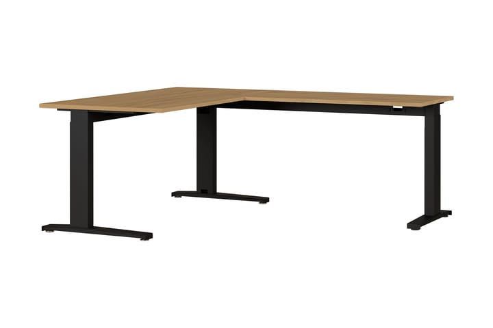 Hörnskrivbord Sontiz - Brun|Svart - Möbler - Bord & matgrupp - Kontorsbord - Skrivbord - Hörnskrivbord