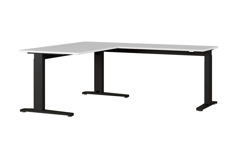 Hörnskrivbord Sontiz - Grå|Svart - Möbler - Bord & matgrupp - Kontorsbord - Skrivbord - Hörnskrivbord