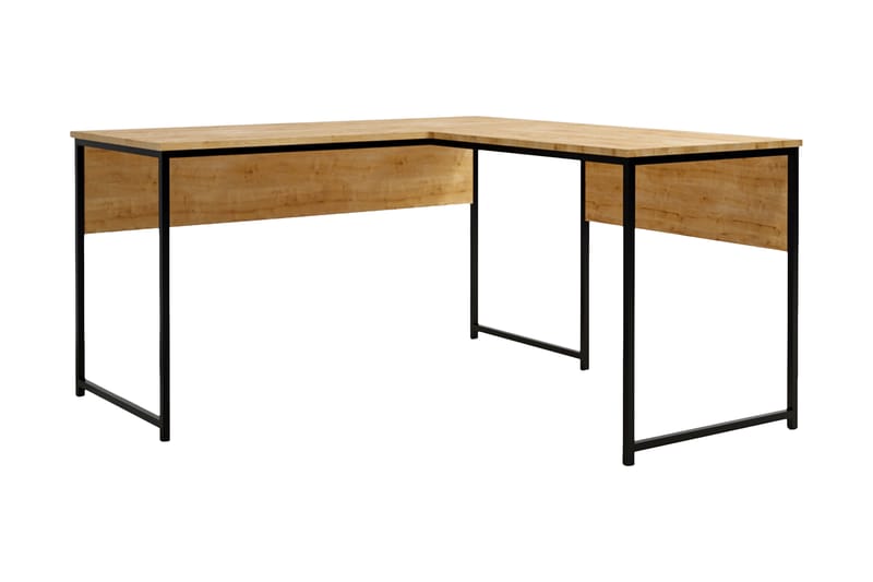 Hörnskrivbord Tasarima 160 cm - Natur/Svart - Möbler - Bord & matgrupp - Kontorsbord - Skrivbord - Hörnskrivbord