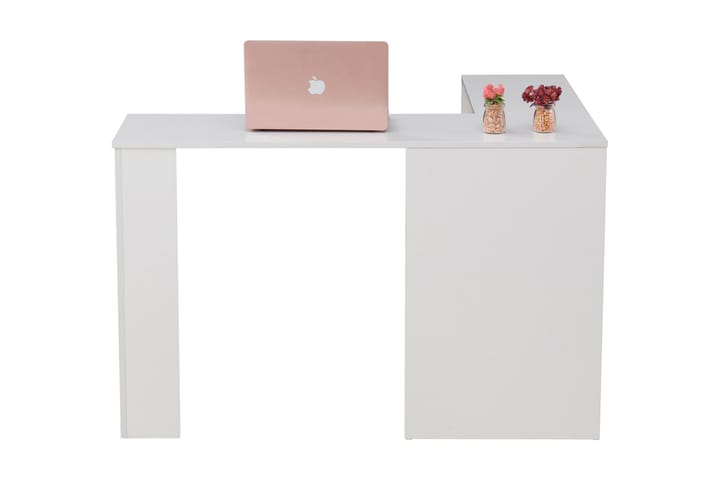 Hörnskrivbord Valvoline 119 cm - Svart/Vit - Möbler - Bord & matgrupp - Kontorsbord - Skrivbord - Hörnskrivbord