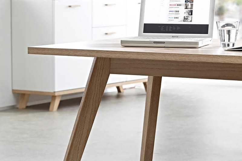 Hörnskrivbordsmöbel Timo 145 cm - Ek|Vit - Möbler - Bord & matgrupp - Kontorsbord - Skrivbord - Hörnskrivbord