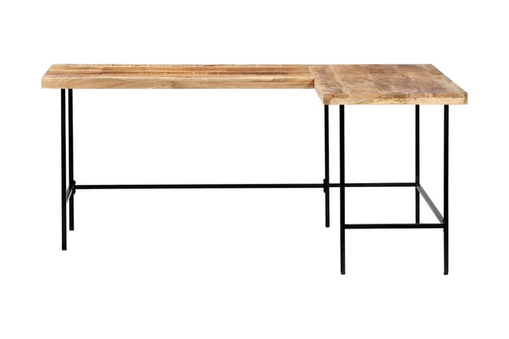 Skrivbord 180x120x76 cm massivt mangoträ - Brun - Möbler - Bord & matgrupp - Kontorsbord - Skrivbord
