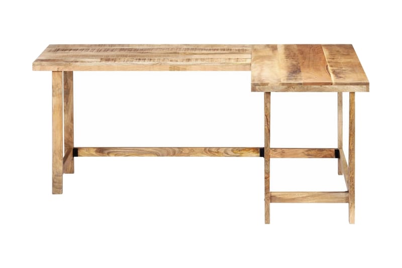 Skrivbord 180x120x76 cm massivt mangoträ - Brun - Möbler - Bord & matgrupp - Kontorsbord - Skrivbord