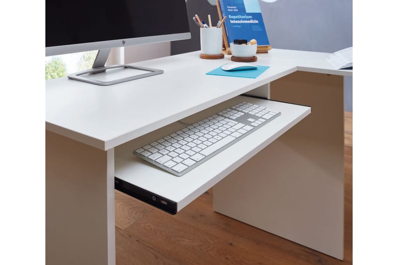 Skrivbord Gaddana 140 cm - Vit - Möbler - Bord & matgrupp - Kontorsbord - Skrivbord - Hörnskrivbord