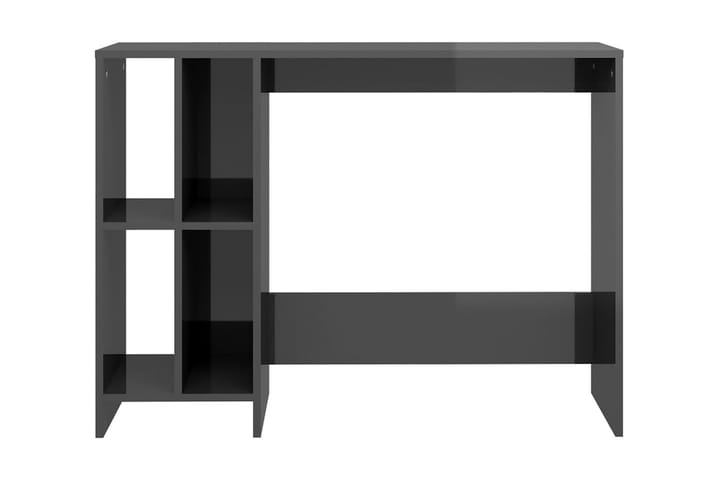 Datorbord grå högglans 102,5x35x75 cm spånskiva - Grå - Möbler - Bord & matgrupp - Kontorsbord - Skrivbord