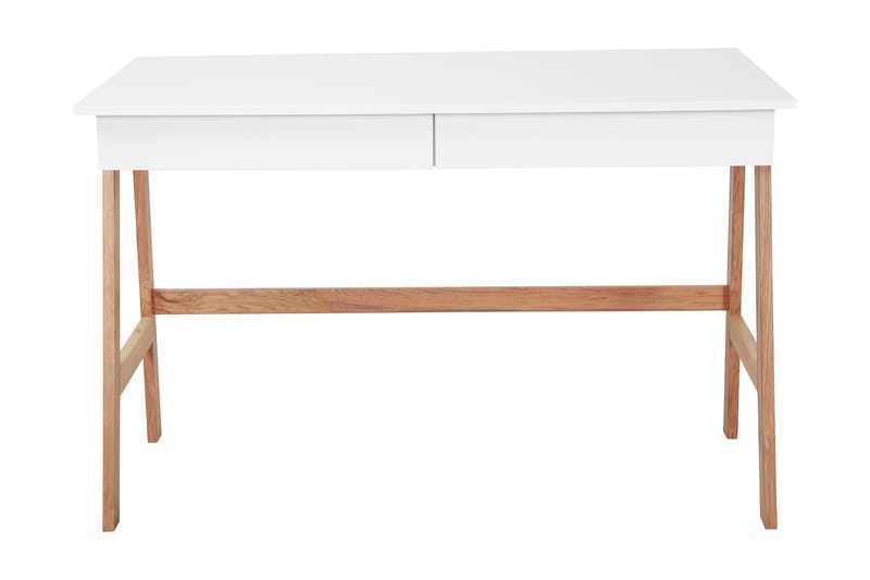 Datorbord Hammertal 120 cm med Förvaring 2 Lådor - Trä/Vit - Möbler - Bord & matgrupp - Kontorsbord - Skrivbord