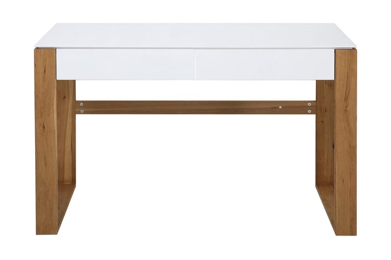 Datorbord Herdecke 120 cm med Förvaring 2 Lådor - Trä/Vit - Möbler - Bord & matgrupp - Kontorsbord - Skrivbord