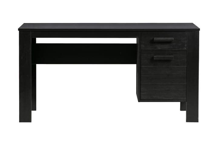 Datorbord Mitchell 141 cm med Förvaring Låda + Skåp - Svart - Möbler - Bord & matgrupp - Kontorsbord - Skrivbord