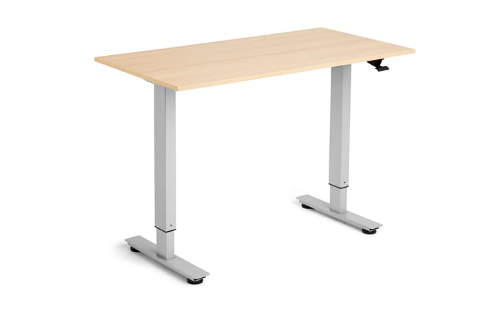 Flexidesk Höj och sänkbart bord Ek/Silver - Sarpsborg Metall - Möbler - Bord & matgrupp - Kontorsbord - Skrivbord