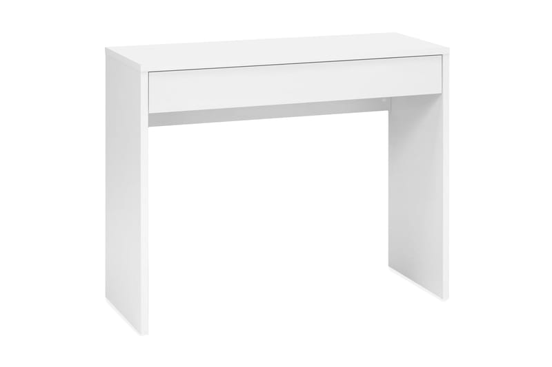 FMD Skrivbord med bred låda 100x40x80 cm vit - Vit - Möbler - Bord & matgrupp - Kontorsbord - Skrivbord