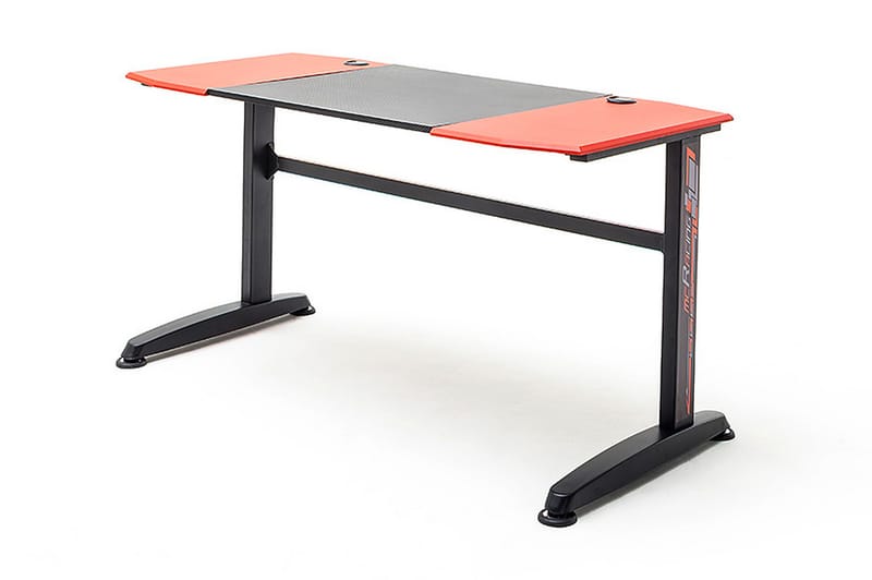 Gaming Skrivbord Fother 140 cm - Röd/Svart/Metall - Möbler - Bord & matgrupp - Kontorsbord - Skrivbord