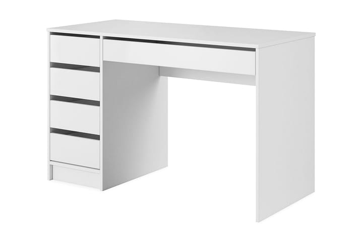 Moon Skrivbord 120 cm med Förvaring 5 Lådor - Vit - Möbler - Bord & matgrupp - Kontorsbord - Skrivbord