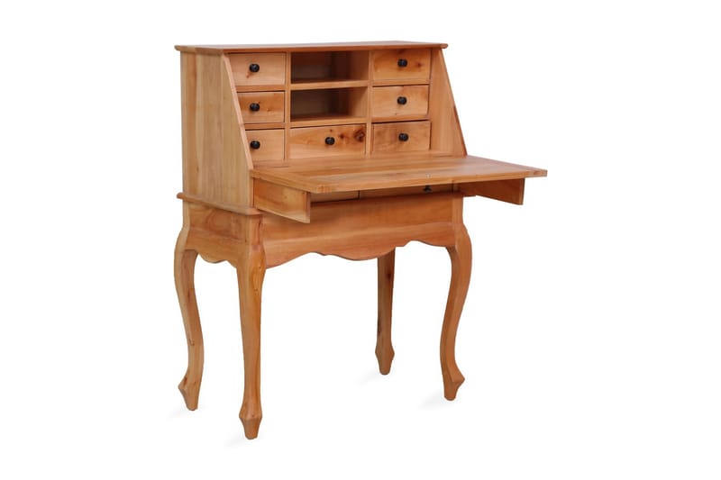 Sekretär 78x42x103 cm massivt mahognyträ - Brun - Möbler - Bord & matgrupp - Kontorsbord - Skrivbord