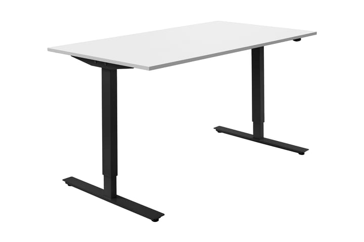 Skrivbord 160x80 cm Höj- och Sänkbart Ergonomiskt Vit/Svart - Lanab Group - Möbler - Bord & matgrupp - Kontorsbord - Skrivbord