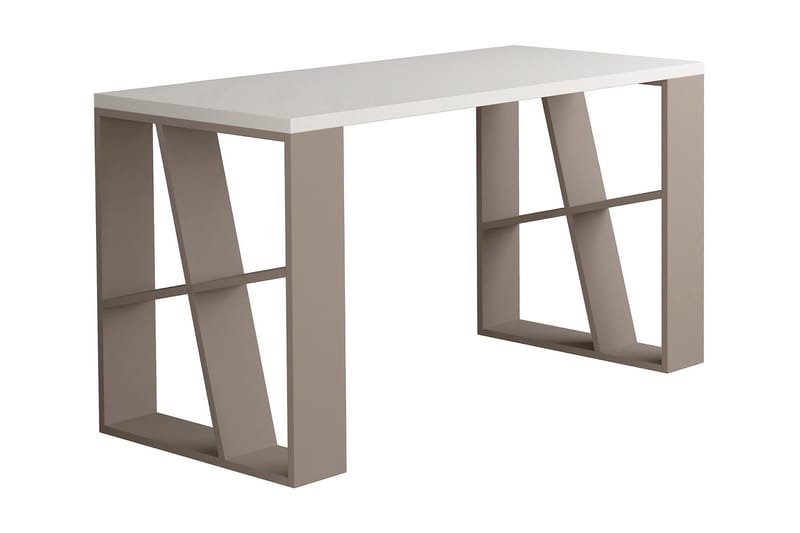 Skrivbord Adong 140 cm - Vit/Beige - Möbler - Bord & matgrupp - Kontorsbord - Skrivbord
