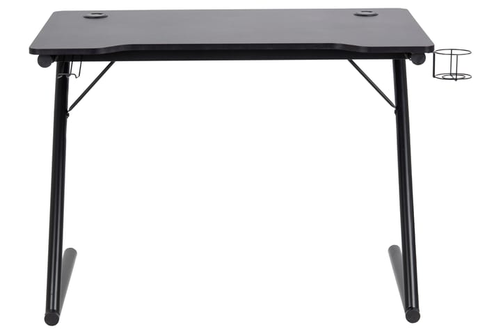 Skrivbord Annaleigh 100 cm med Mughållare + Headsethållare - Svart/Matt Svart - Möbler - Bord & matgrupp - Kontorsbord - Skrivbord