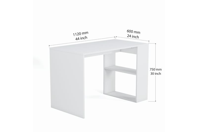 Skrivbord Atacama 112 cm - Vit - Möbler - Bord & matgrupp - Kontorsbord - Skrivbord