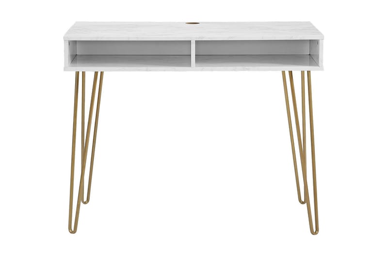 Skrivbord Athena 103 cm Vit/Marmormönster - Novogratz - Möbler - Bord & matgrupp - Kontorsbord - Skrivbord
