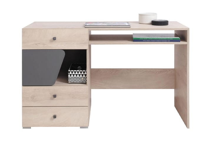 Skrivbord Boronat 125 cm - Natur/Grå - Möbler - Bord & matgrupp - Kontorsbord - Skrivbord