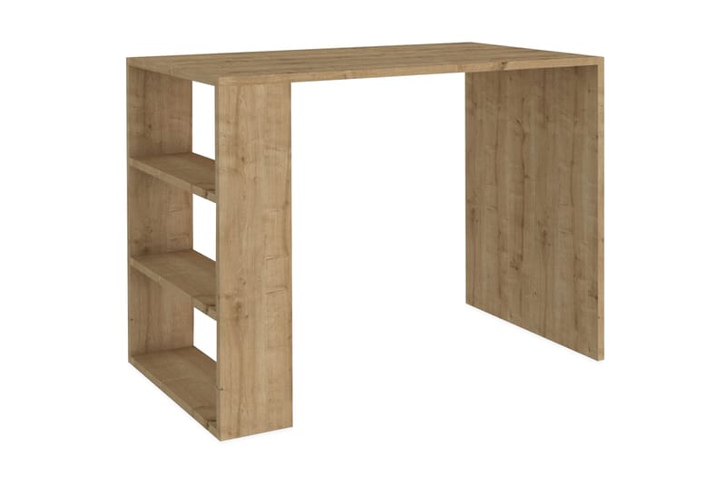 Skrivbord Caldara 90 cm med Förvaring Hyllor - Valnötsbrun - Möbler - Bord & matgrupp - Kontorsbord - Skrivbord