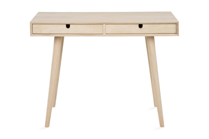 Skrivbord Century 100 cm med Förvaring 2 Lådor - Vitlaserad Ek - Möbler - Bord & matgrupp - Kontorsbord - Skrivbord