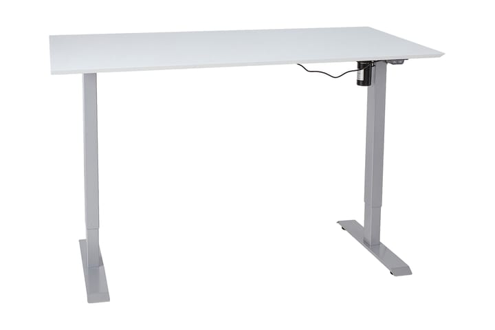 Skrivbord Cogito 1 160 cm Höj-och Sänkbar Elektrisk - Gråvit - Möbler - Bord & matgrupp - Kontorsbord - Skrivbord - Höj och sänkbart skrivbord
