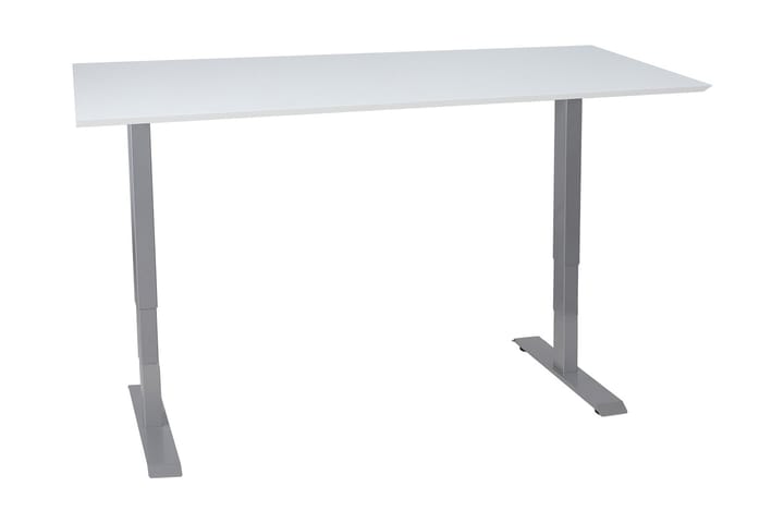 Skrivbord Cogito 2  160 cm Höj-och Sänkbar - Vit/Grå - Möbler - Bord & matgrupp - Kontorsbord - Skrivbord