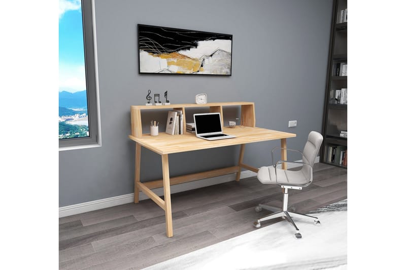Skrivbord Cupilco 120 cm - Ljus Natur - Möbler - Bord & matgrupp - Kontorsbord - Skrivbord