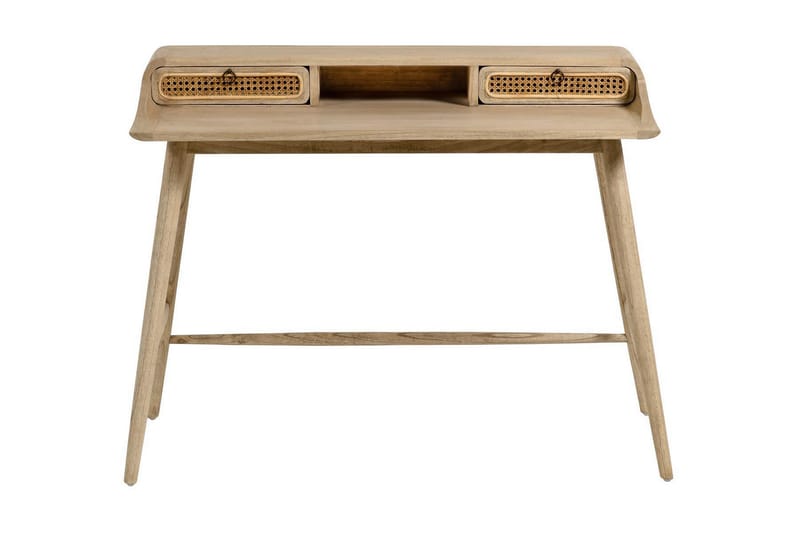 Skrivbord Dehiba 110 cm med Förvaring - Rotting/Brun - Möbler - Bord & matgrupp - Kontorsbord - Skrivbord
