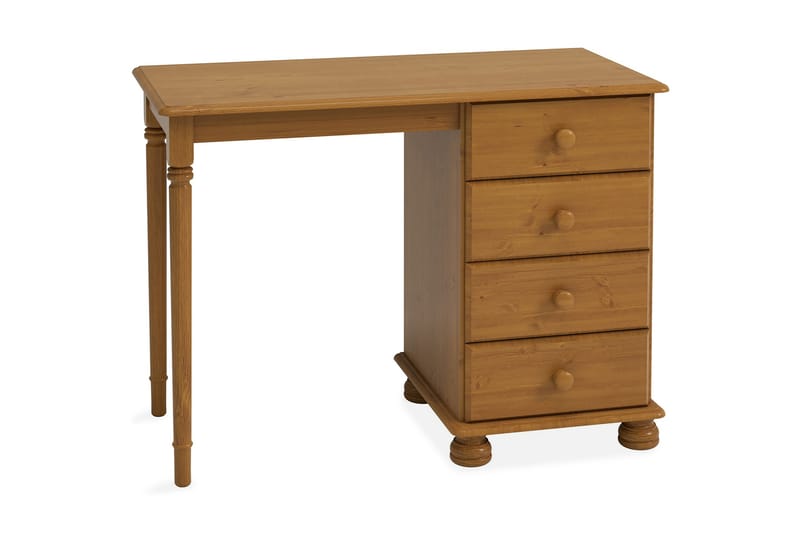 Skrivbord Egista 100 cm med Förvaring 4 Lådor - Brun - Möbler - Bord & matgrupp - Kontorsbord - Skrivbord